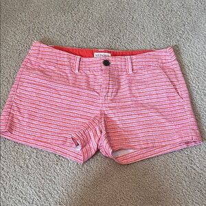 Merona Women's Coral and White Striped Shorts